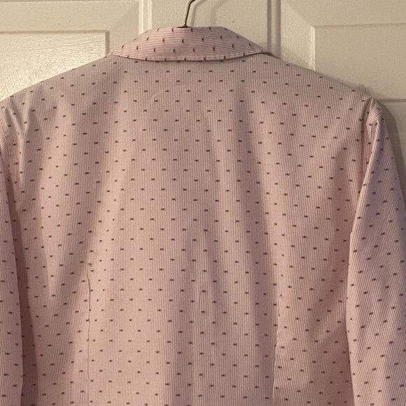 NEW The Outfitters by Lands'End Sz 14 Blouse Shirt 3/4 Sleeve Striped/Geometric - Picture 5 of 11